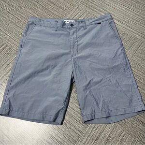 Travis‎ Matthew Men Shorts 38 Blue Railroad Stripe 10" INSEAM Performance Golf
